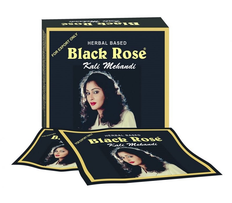 Henné nero per capelli Kali Mehandi - Black Rose 50g. (5 x 10g.)